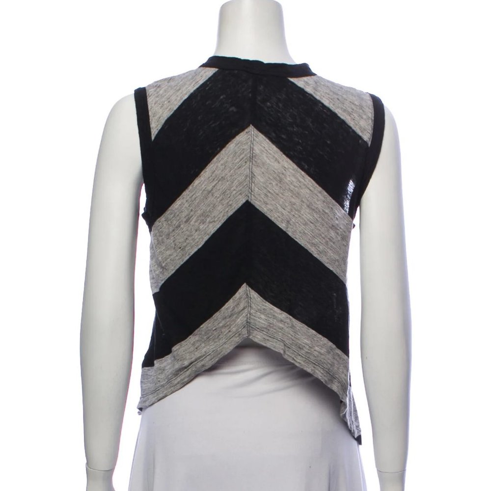 ALC Black and Gray Linen Tank